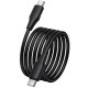 Дата кабель Hoco X124 Bien silicone Type-C to Type-C 60W (1m) Black
