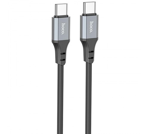 Дата кабель Hoco X86 Spear Type-C to Type-C 60W (1m) Black