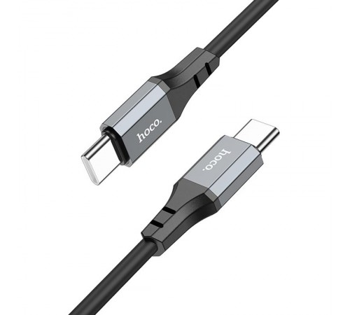 Дата кабель Hoco X86 Spear Type-C to Type-C 60W (1m) Black