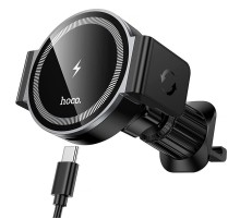 Автотримач з БЗП Hoco HW35 Power 15W (air outlet) Black