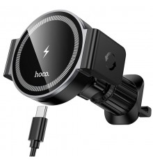 Автотримач з БЗП Hoco HW35 Power 15W (air outlet) Black