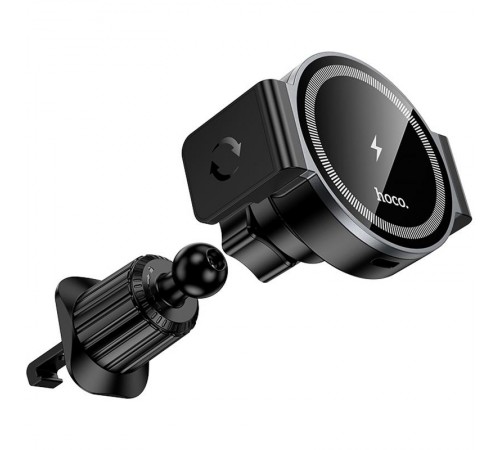 Автотримач з БЗП Hoco HW35 Power 15W (air outlet) Black