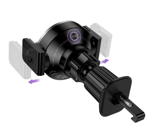 Автотримач з БЗП Hoco HW35 Power 15W (air outlet) Black