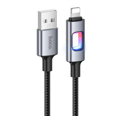 Дата кабель Hoco U144 New USB to Lightning 2.4A (1.2m) Black