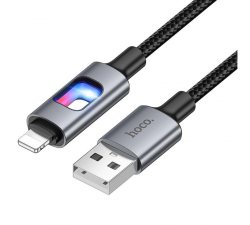 Дата кабель Hoco U144 New USB to Lightning 2.4A (1.2m) Black