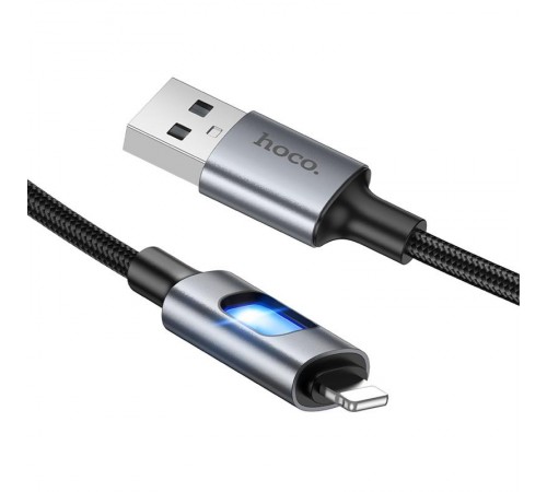 Дата кабель Hoco U144 New USB to Lightning 2.4A (1.2m) Black