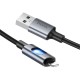 Дата кабель Hoco U144 New USB to Lightning 2.4A (1.2m) Black