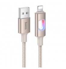 Дата кабель Hoco U144 New USB to Lightning 2.4A (1.2m) Gold