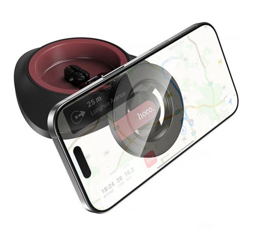 Автотримач Hoco H90 Tower magnetic (dashboard) Black / Red