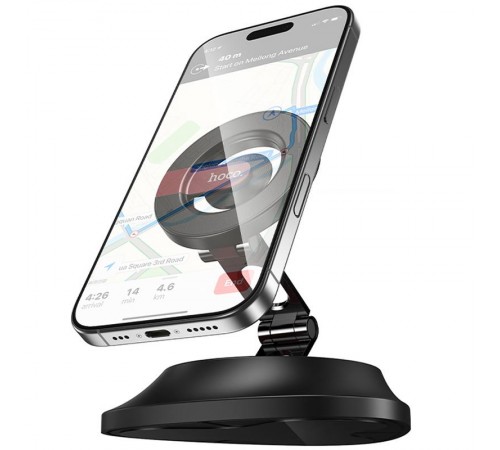 Автотримач Hoco H90 Tower magnetic (dashboard) Black / Red
