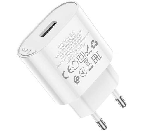 МЗП Hoco C109A Fighter 10.5W (1USB-A) White