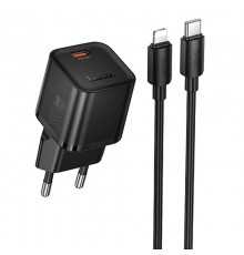 МЗП Hoco N66 Ingenious PD35W (1USB-C) + кабель Type-C to Lightning Black
