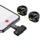 Петличний бездротовий мікрофон Hoco L22 Bright 2in1 (Lightning/Type-C) Black