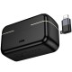 Петличний бездротовий мікрофон Hoco L22 Bright 2in1 (Lightning/Type-C) Black