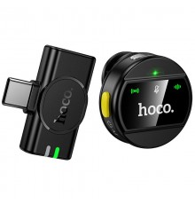 Петличний бездротовий мікрофон Hoco L21 Charm Type-C Black