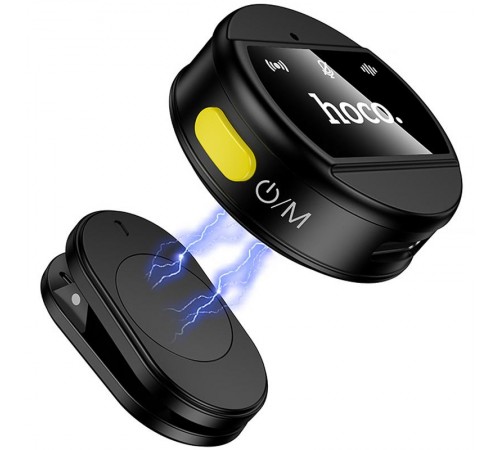 Петличний бездротовий мікрофон Hoco L21 Charm Type-C Black