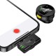 Петличний бездротовий мікрофон Hoco L21 Charm Lightning Black