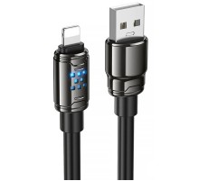 Дата кабель Hoco U143 Joy USB to Lightning 2.4A (1.2m) Black