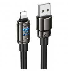 Дата кабель Hoco U143 Joy USB to Lightning 2.4A (1.2m) Black