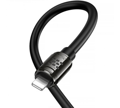 Дата кабель Hoco U143 Joy USB to Lightning 2.4A (1.2m) Black