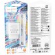 МЗП Hoco C109A Fighter PD20W+QC3.0 (1USB-A/1C) + кабель Type-C to Type-C White