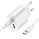 МЗП Hoco C109A Fighter PD20W+QC3.0 (1USB-A/1C) + кабель Type-C to Type-C White