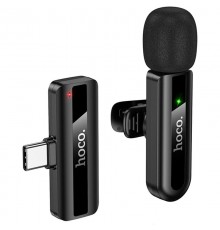 Петличний бездротовий мікрофон Hoco L20 Fair Type-C Black