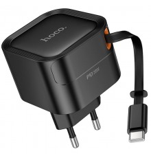 МЗП Hoco C153A Changer With Retractable Cable Type-C PD20W Black