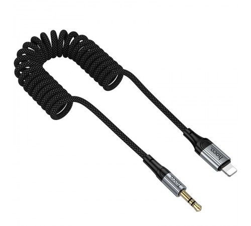 Аудіо кабель Aux Hoco UPA33A Nuevo (Lightning to AUX 3.5mm) (1.5m) Black