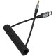 Аудіо кабель Aux Hoco UPA33B Nuevo (Type-C to AUX 3.5mm) (1.5m) Black