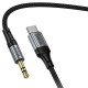 Аудіо кабель Aux Hoco UPA33B Nuevo (Type-C to AUX 3.5mm) (1.5m) Black