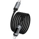 Дата кабель Hoco U148 Lord with display Type-C to Lightning 27W (1.2m) Black