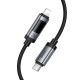 Дата кабель Hoco U148 Lord with display Type-C to Lightning 27W (1.2m) Black