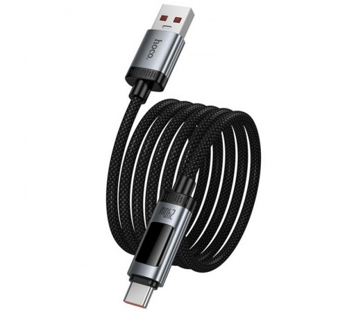 Дата кабель Hoco U148 Lord with display USB to Type-C 100W (1.2m) Black