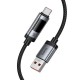 Дата кабель Hoco U148 Lord with display USB to Type-C 100W (1.2m) Black