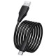 Дата кабель Hoco X124 Bien silicone USB to Type-C 3A (1m) Black