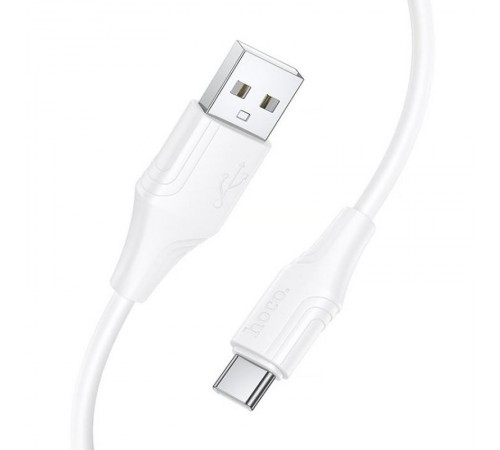 Дата кабель Hoco X124 Bien silicone USB to Type-C 3A (1m) White
