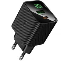 МЗП Hoco CS84A Excellent with digital display PD30W+QC3.0 (1USB-A/1C) Black