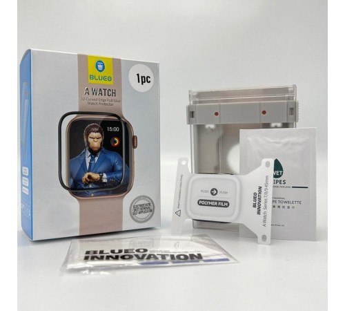 Полімерна 3D плівка Blueo High-Molecule для Apple Watch 40mm (+ аплікатор) Чорний Полімерна 3D плівка Blueo High-Molecule для Apple Watch 40mm (+ аплікатор) Чорний