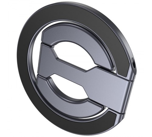Магнітний тримач для телефону Hoco GH9 Double-ring Metal gray