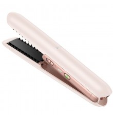 Бездротовий випрямляч для волосся Hoco HP46 Explicit with digital display Pink
