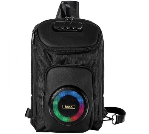 Слінг-рюкзак зі вбудованою колонкою Hoco HC42 Journey Bass Black