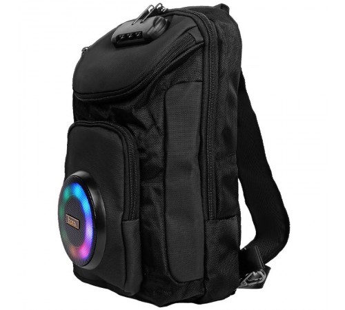 Слінг-рюкзак зі вбудованою колонкою Hoco HC42 Journey Bass Black