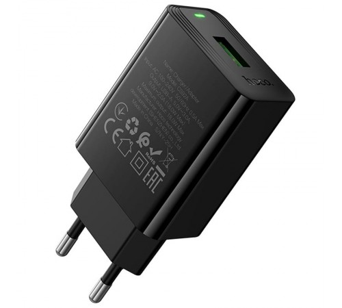 МЗП Hoco CS92A Leader 18W+QC3.0 (1USB-A) Black