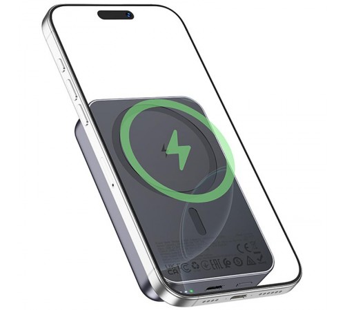 Портативний ЗП Power Bank Hoco J160A Original PD20W з БЗП 10000 mAh Metal gray