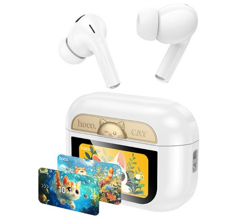 Бездротові TWS навушники Hoco EW88 Rampino with Touch Screen ANC White