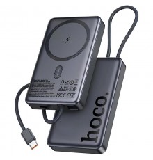 Портативний ЗП Power Bank Hoco Q44A Origen PD45W з БЗП with cable 20000 mAh Metal gray