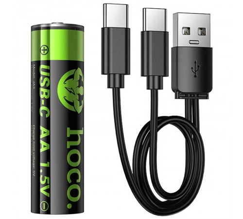 Акумуляторні батарейки Hoco JA3 Energy AA 2 pcs Black
