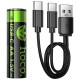 Акумуляторні батарейки Hoco JA3 Energy AA 2 pcs Black