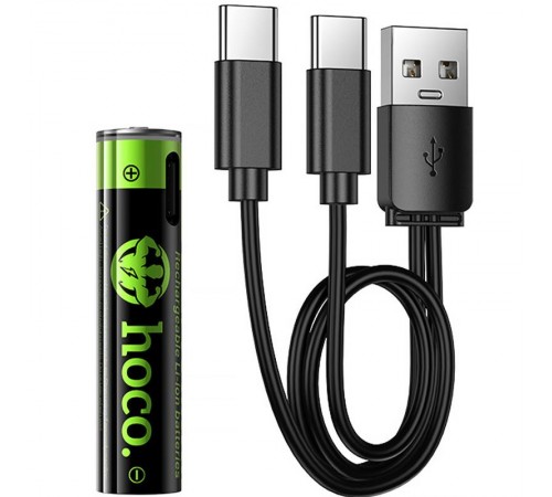 Акумуляторні батарейки Hoco JA4 Energy AAA 2 pcs Black